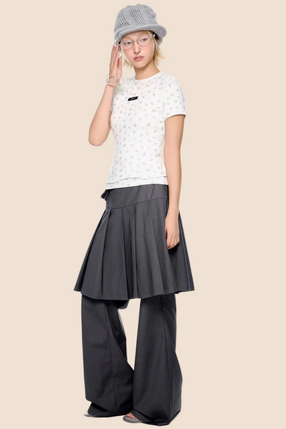 Blumenmuster Retro Top