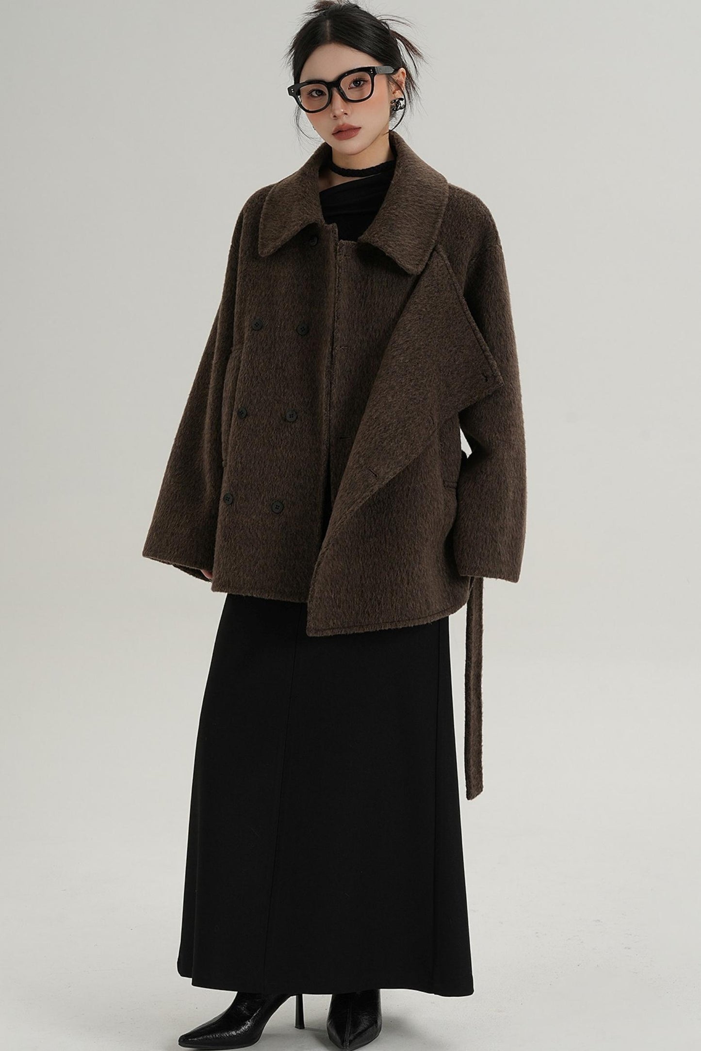 Coffee Woolen Jacket