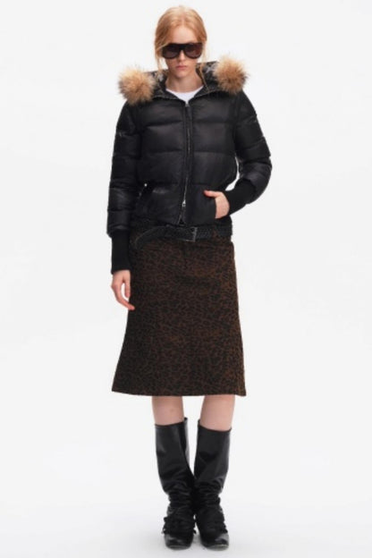 Korean Leopard Fishtail Skirt