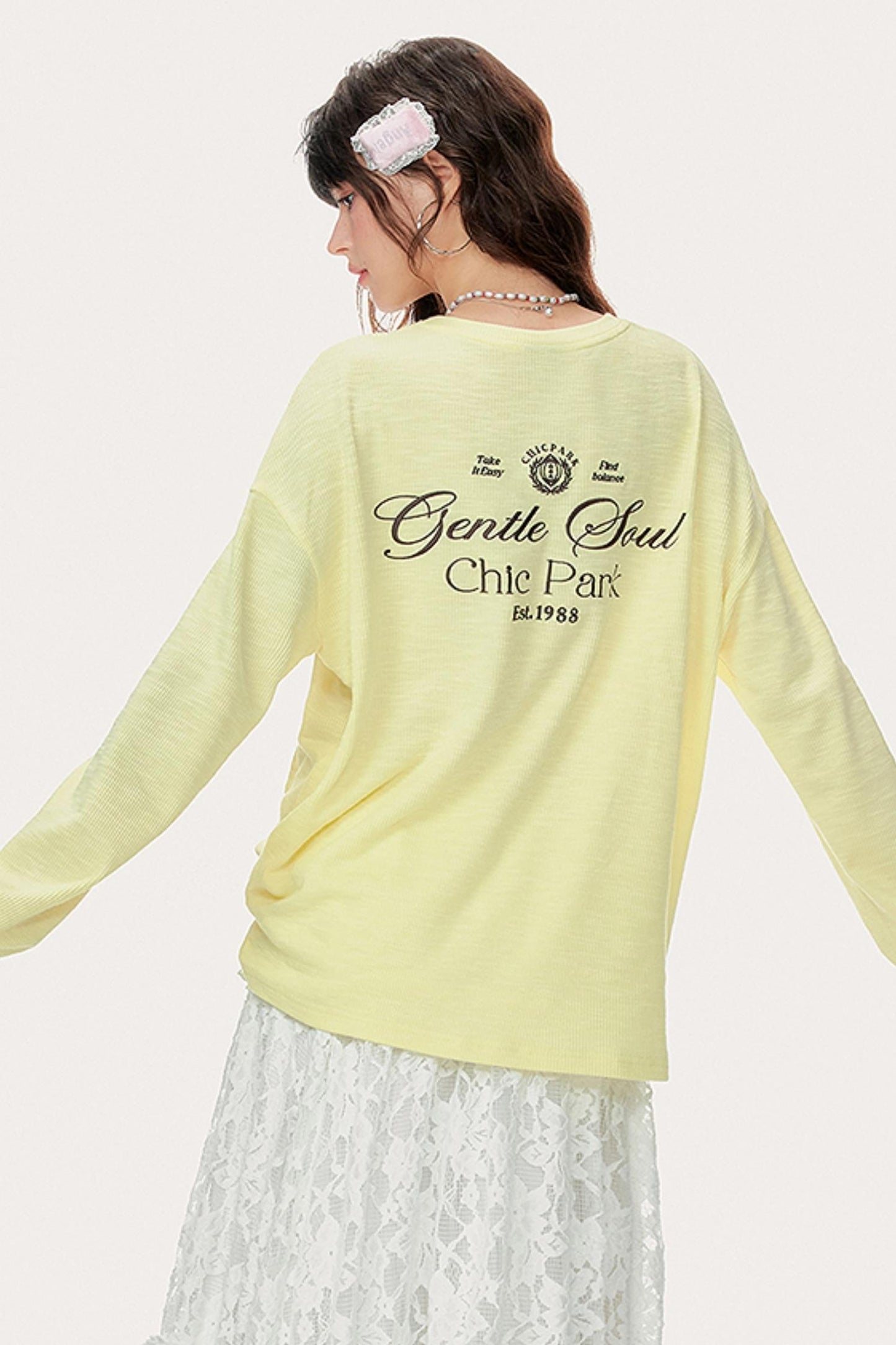 Soft Glutinous Long Sleeve T-Shirt