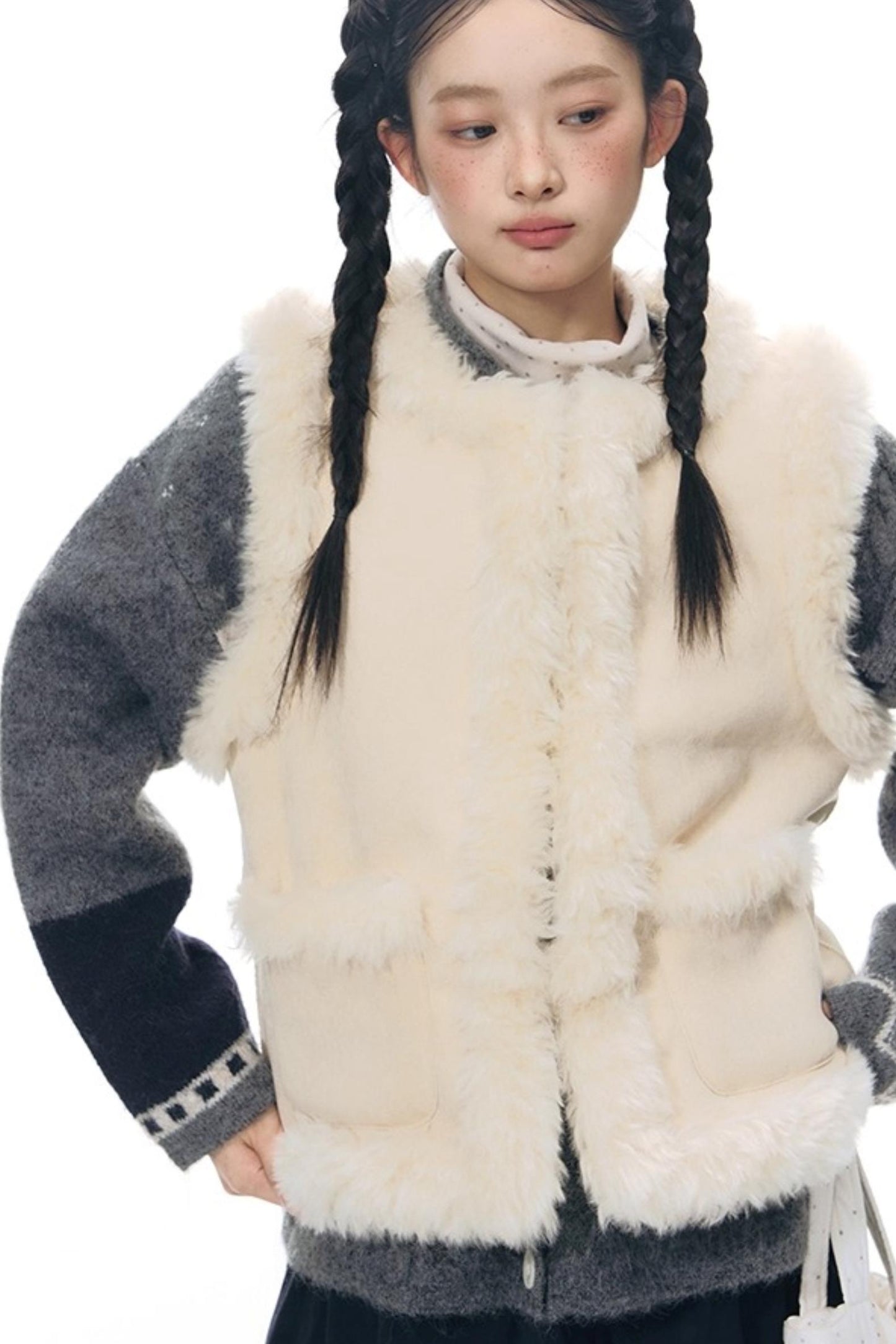 Vintage Reversible Suede Vest Jacket