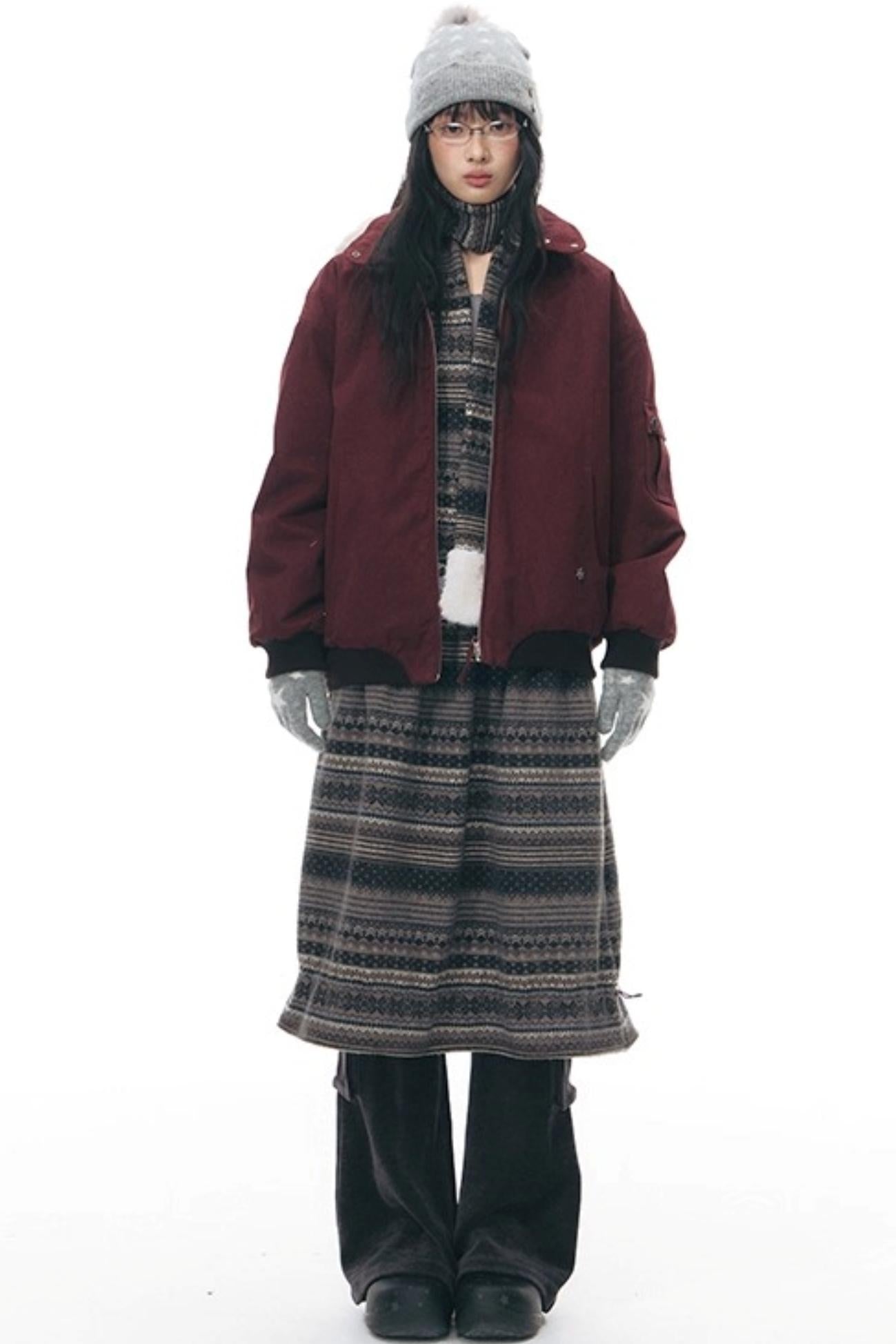 Vintage Red Cotton Jacket