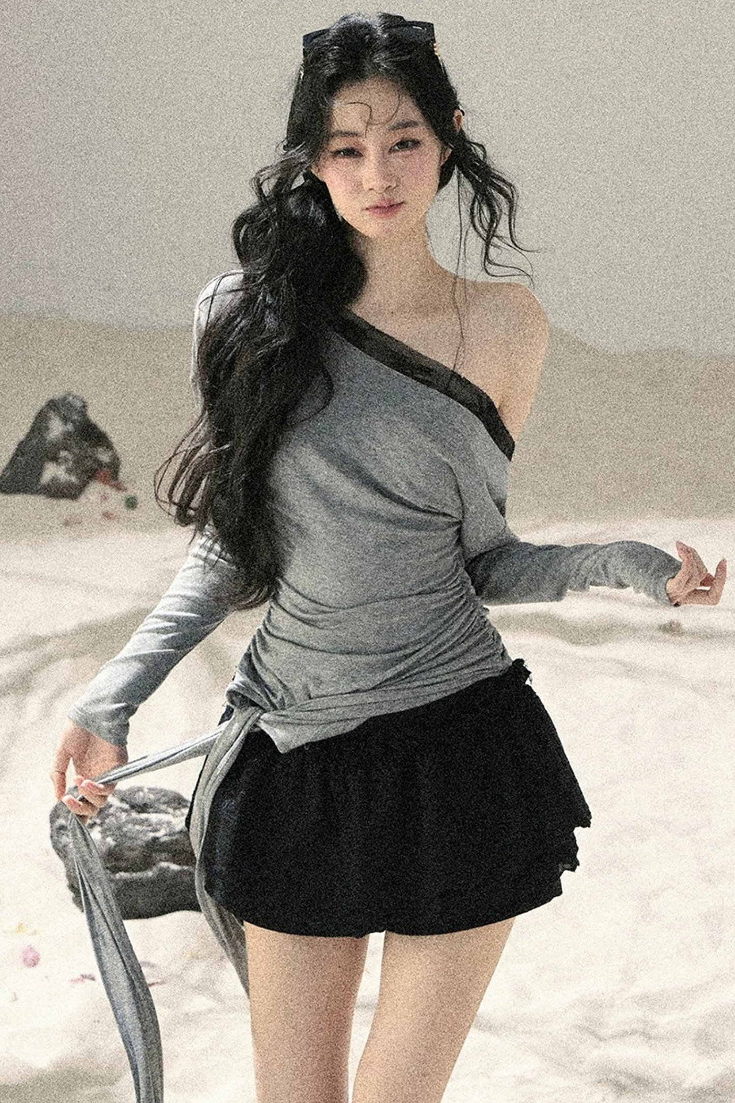 Asymmetrical Lace Summer Top