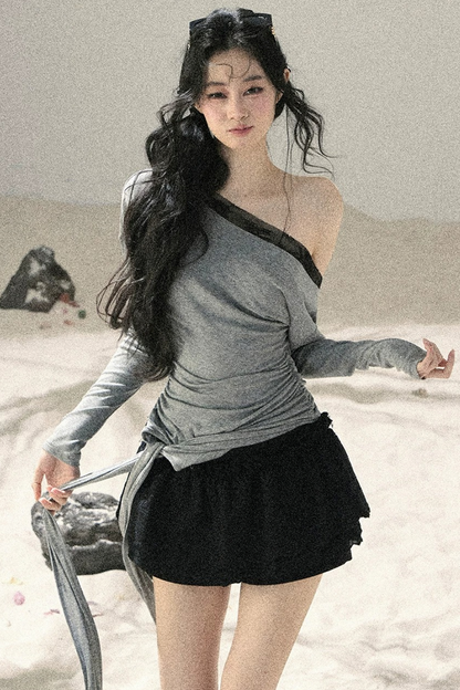 Asymmetrical Lace Summer Top