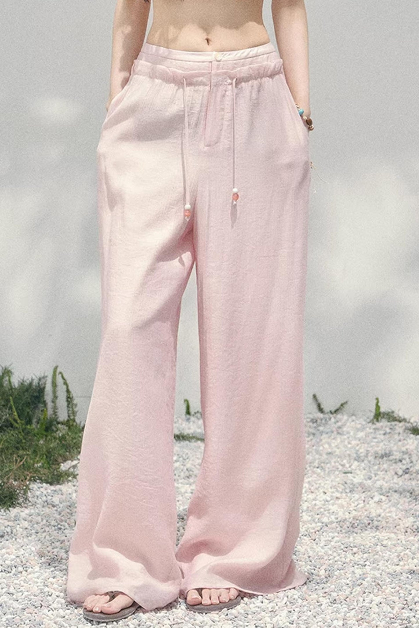 Light Mist Wide-Leg Pants