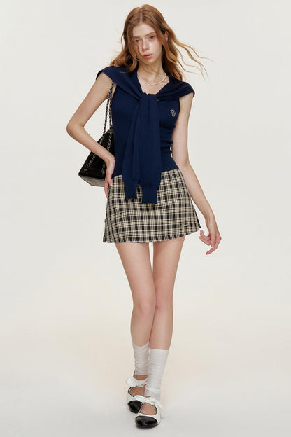 Navycore Tencel Yarn Cape Set