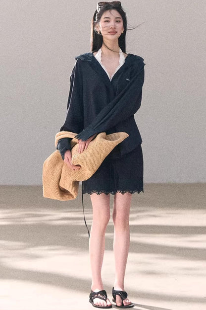 Lace-Trimmed Halter Camisole