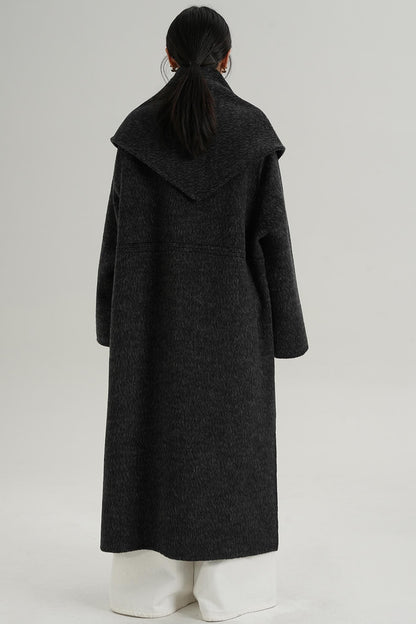 Woolen Elegance Long Jacket