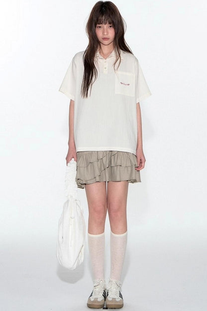 Summer Loose Polo Shirt