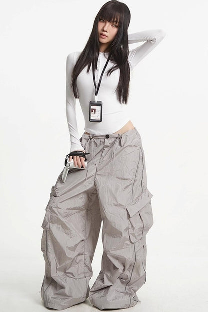 Button Knit Crew Neck T-Shirt