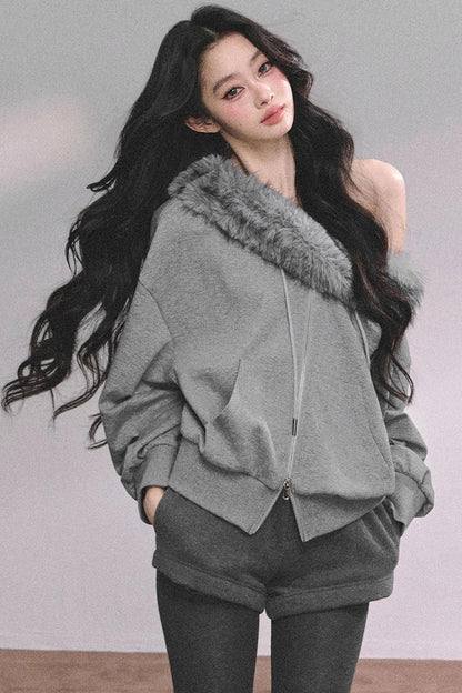 Nordic Winter Top Shorts Two-Piece Set-Up