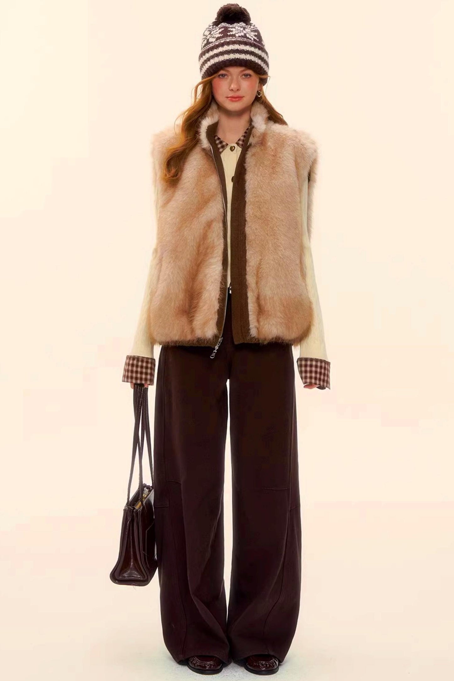 Raw Leather Trim Jeans