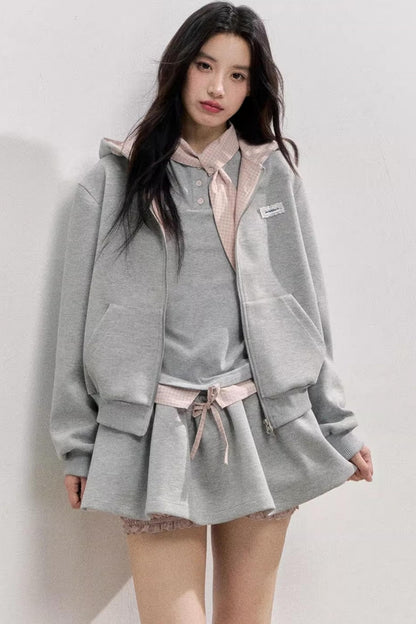 Comfort Sweatshirt Skirt Set-Up