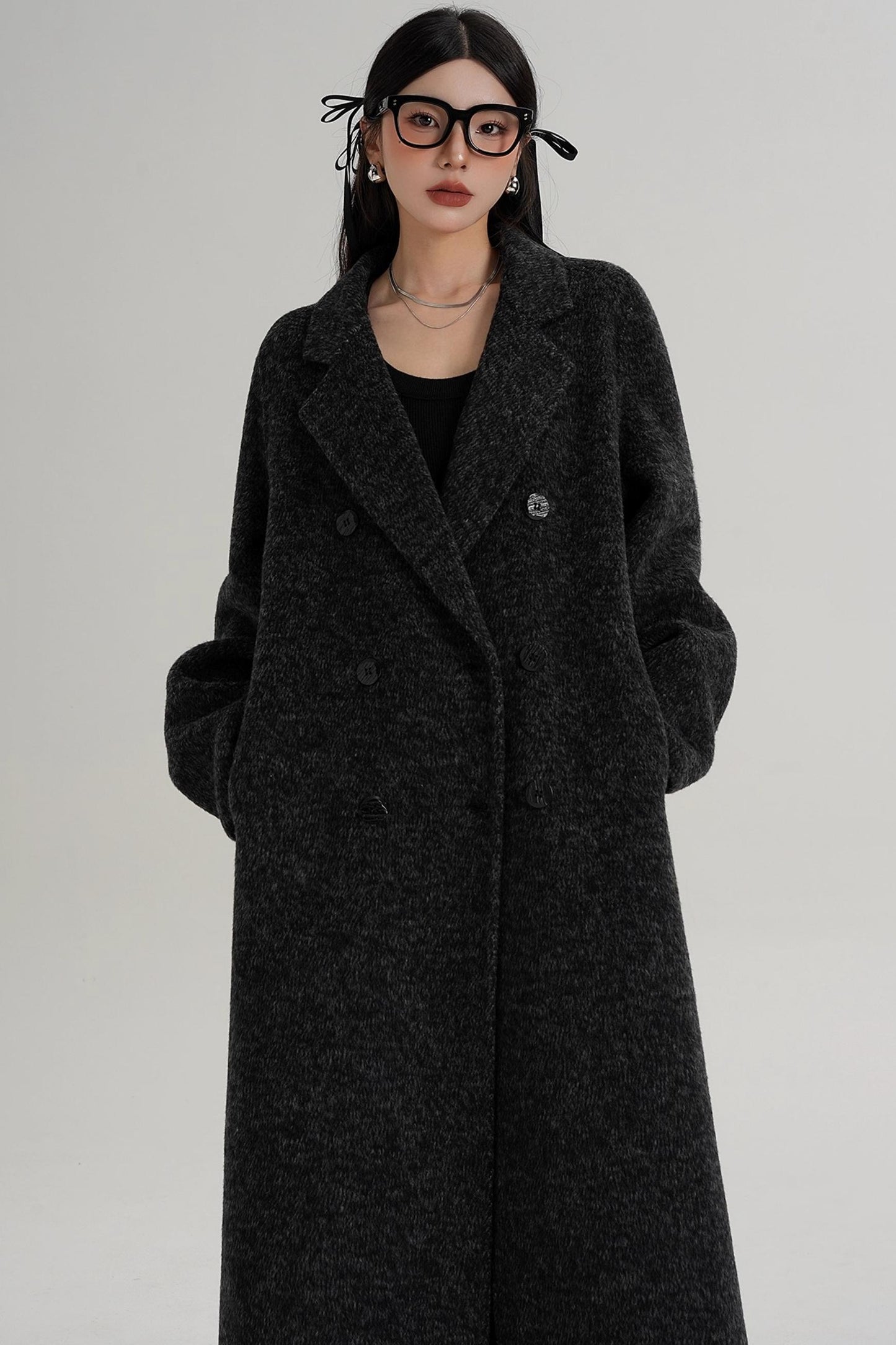 Textured Wool Suit Coat
