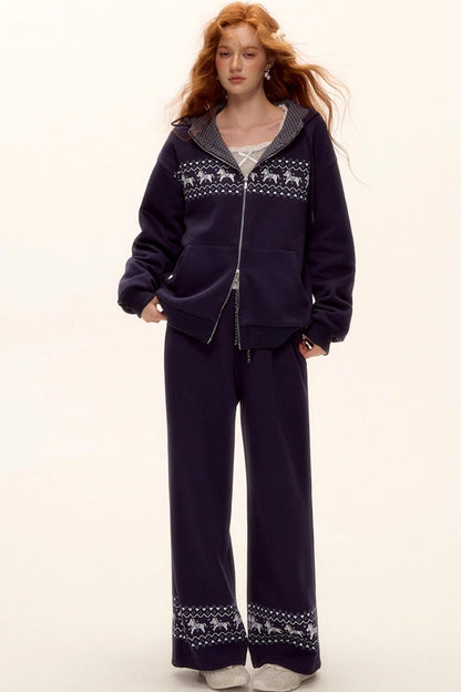 Fair Isle Quilted Jacket Set-Up