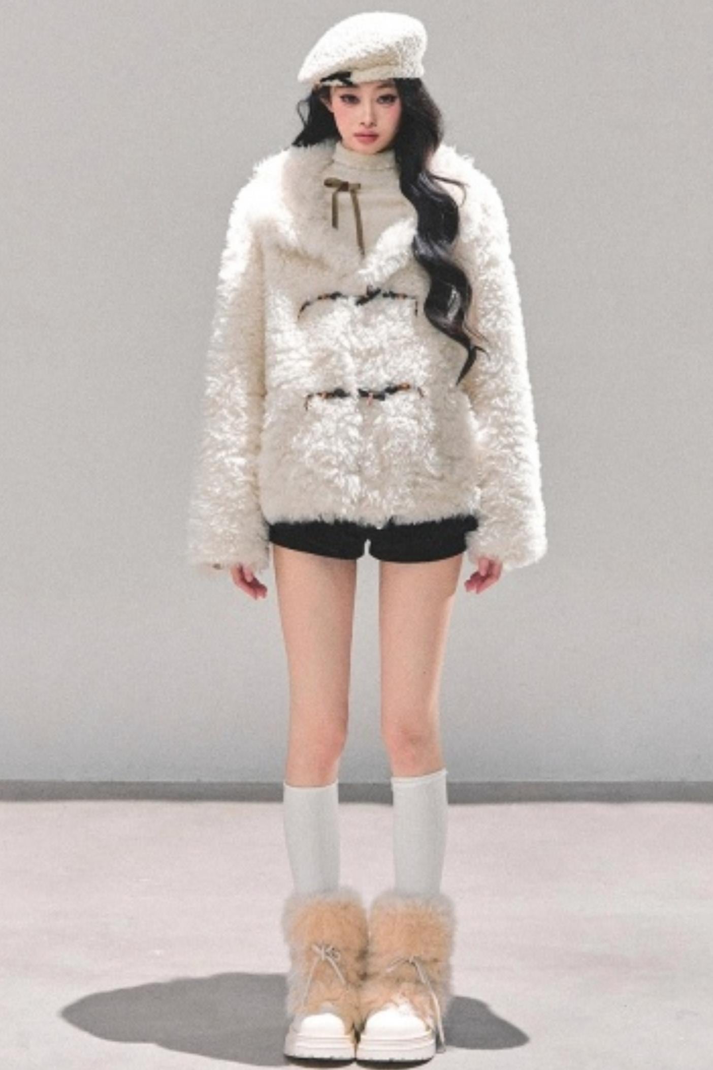 Soft Lamb Fur Winter Coat