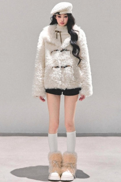 Soft Lamb Fur Winter Coat
