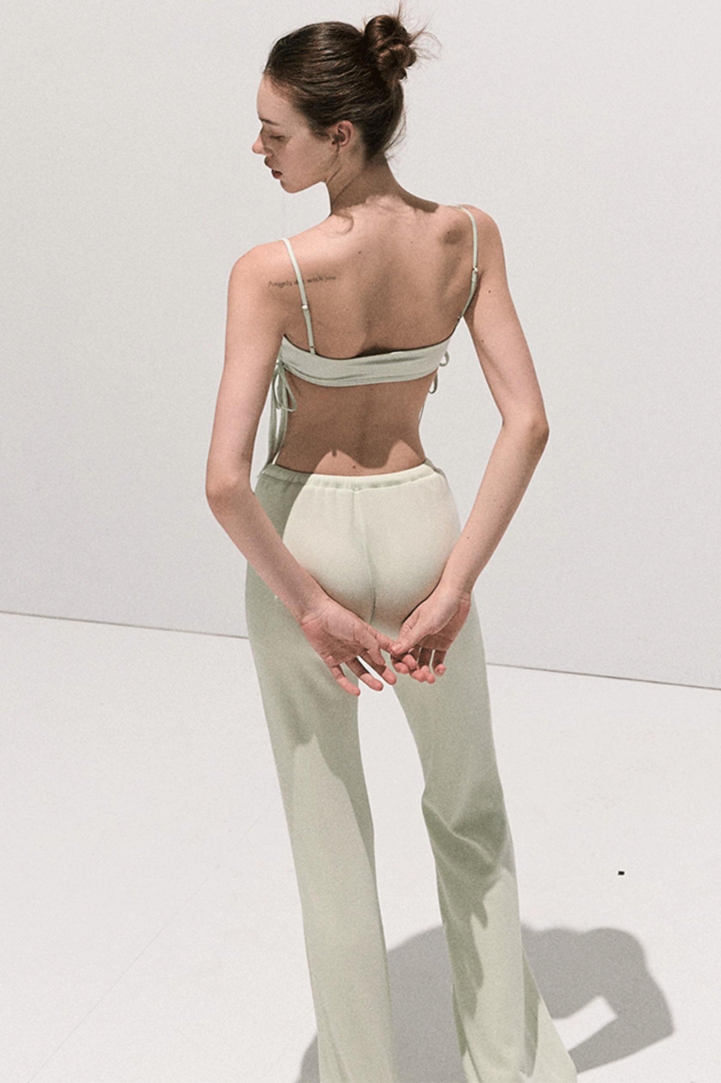 Lace Paneled Satin Inner Top