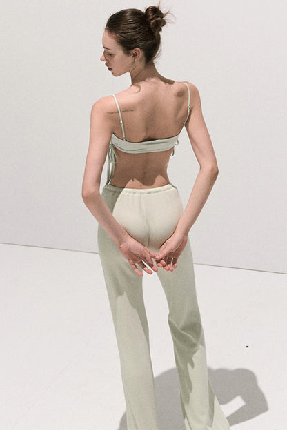 Lace Paneled Satin Inner Top