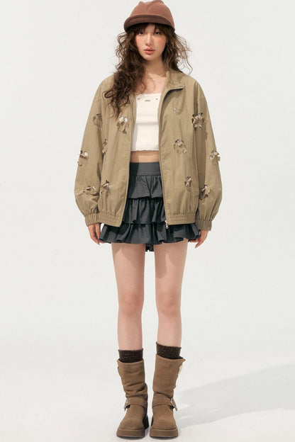 Layered Lace A-Line Culottes