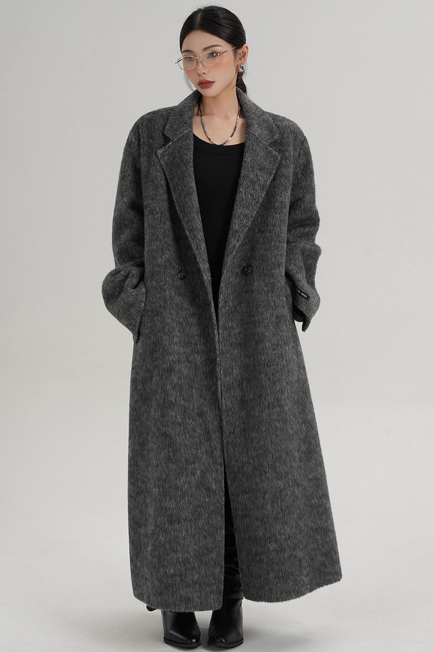 Elegant Double-Sided Wool Coat