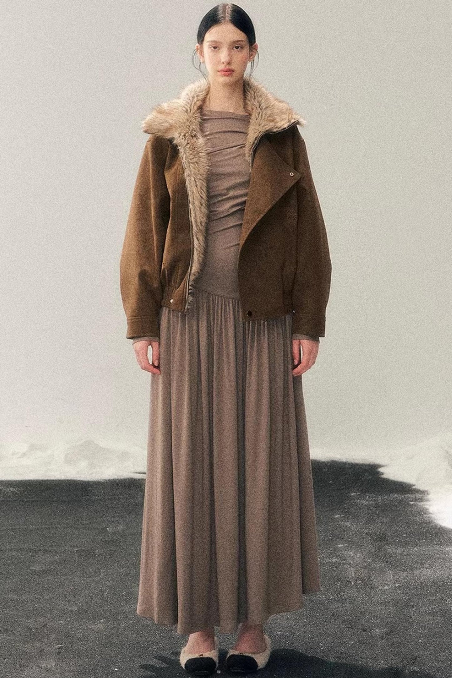 Ribbon Bodycon Winter Dress