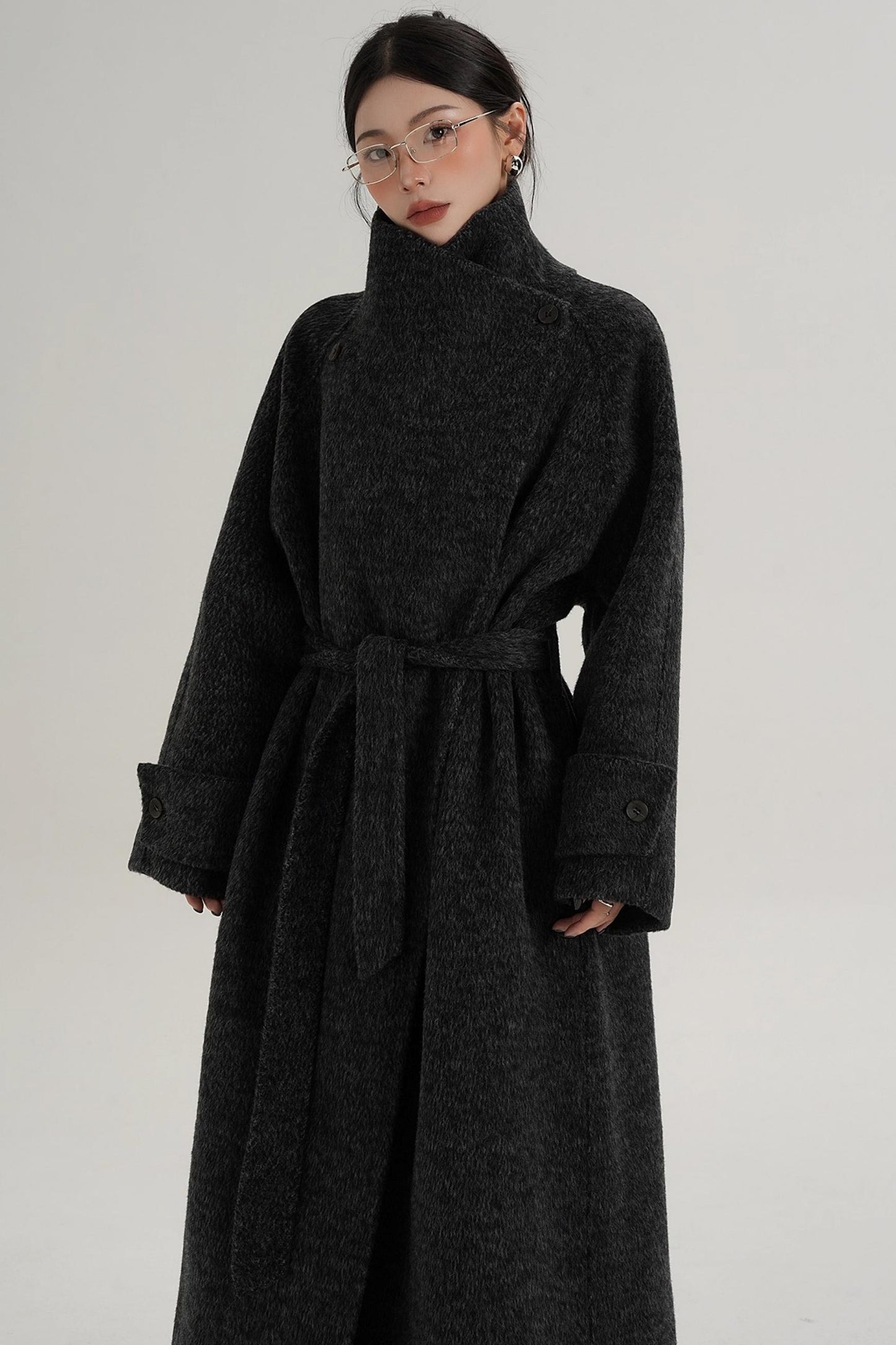 High-End Stand-Up Collar Coat