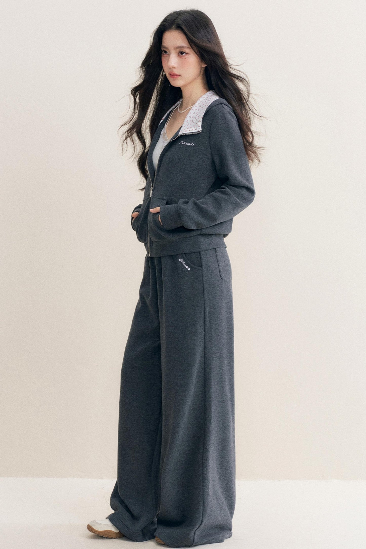 Rose Hooded Jacket & Pants Set-Up