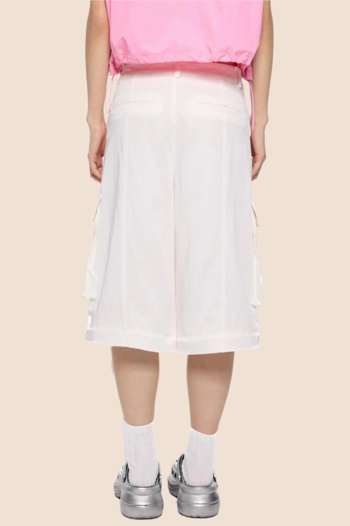 Removable Wide-Leg Slacks