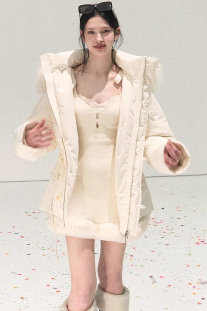 Snowfall Lace Knitted Dress