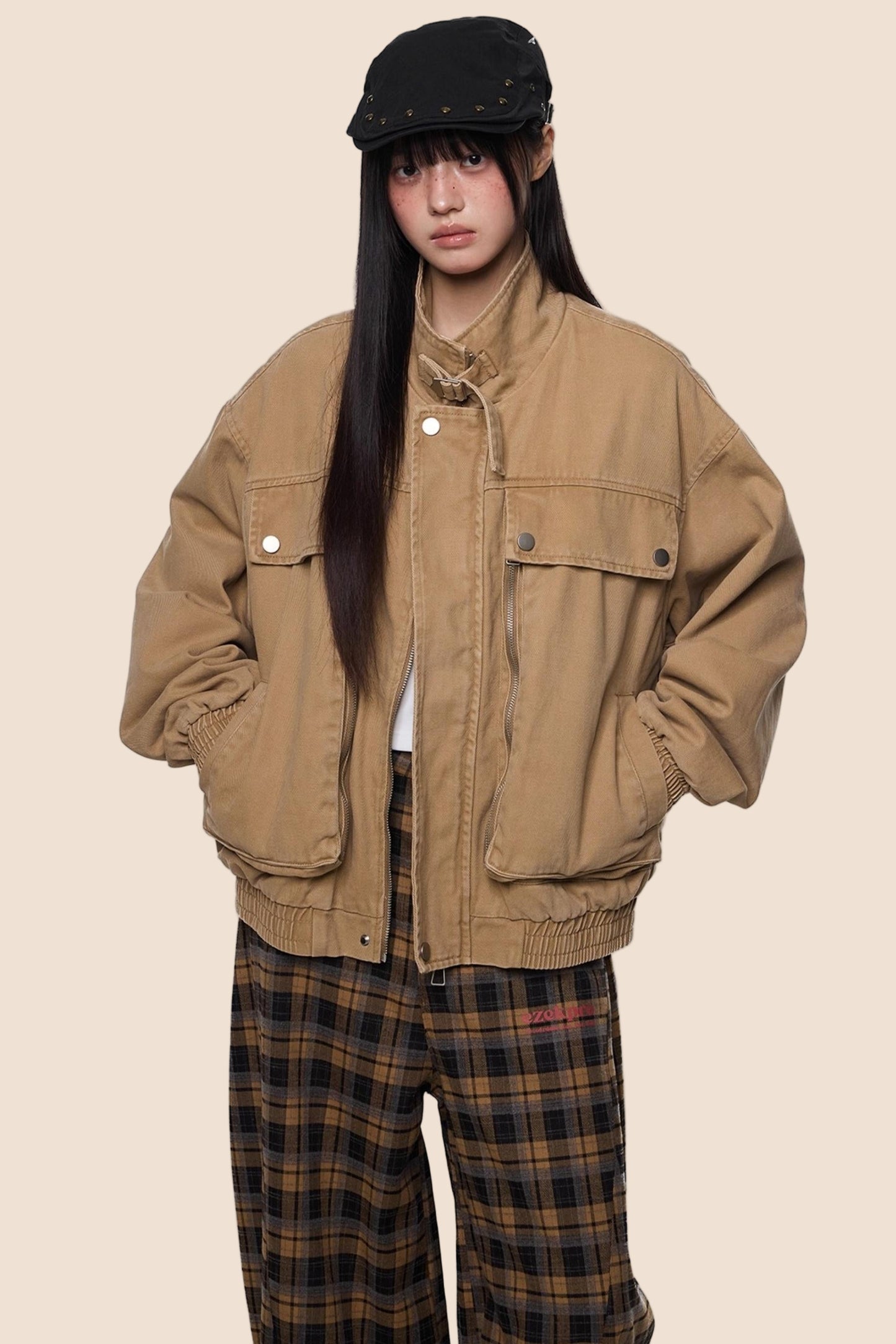 Autumn Vintage Cargo Jacket
