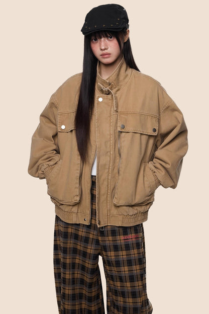 Autumn Vintage Cargo Jacket