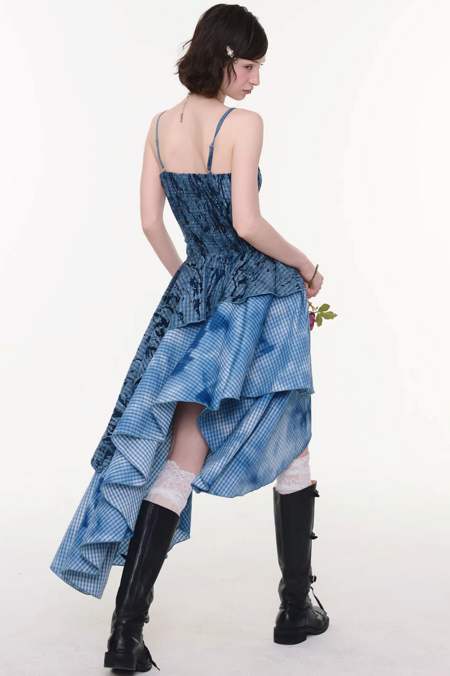 Night Mist Plaid Dress