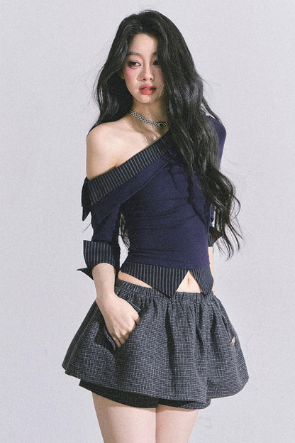 Gray Tone Striped T-Shirt