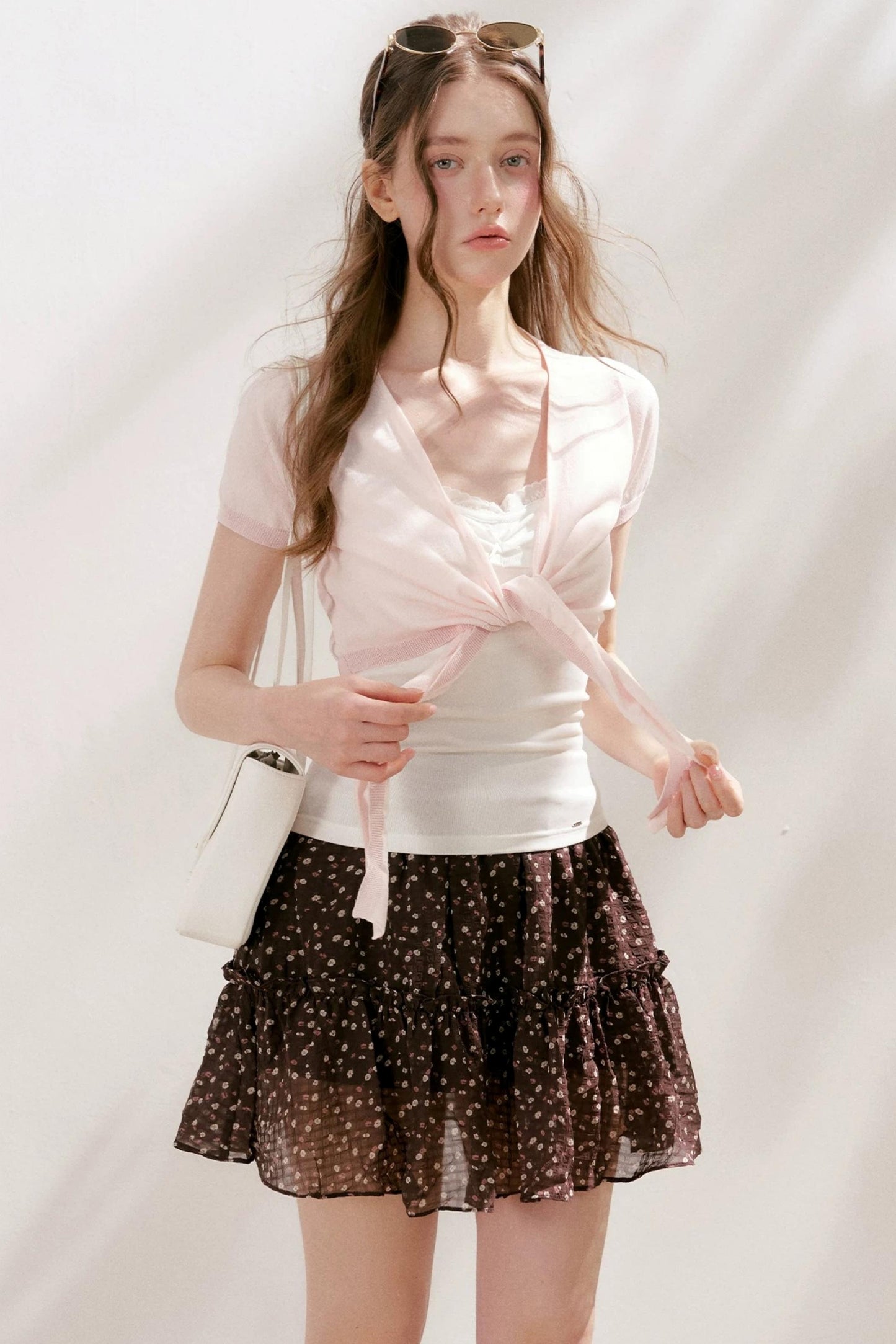 Staycation Floral Ruffle Skirt