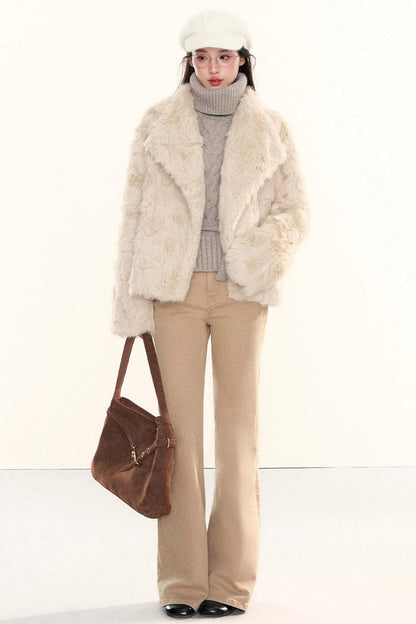 Washed Denim Flared Pants