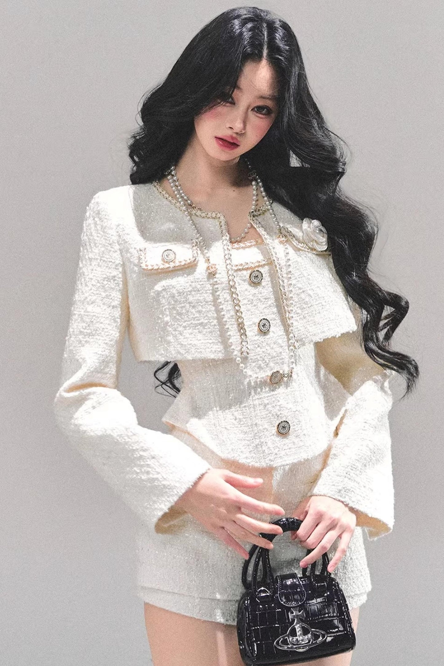 Chanel Wool Coat Skirt Set-Up