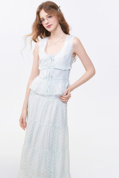 Floral Print Two-Piece Skirt Set-Up