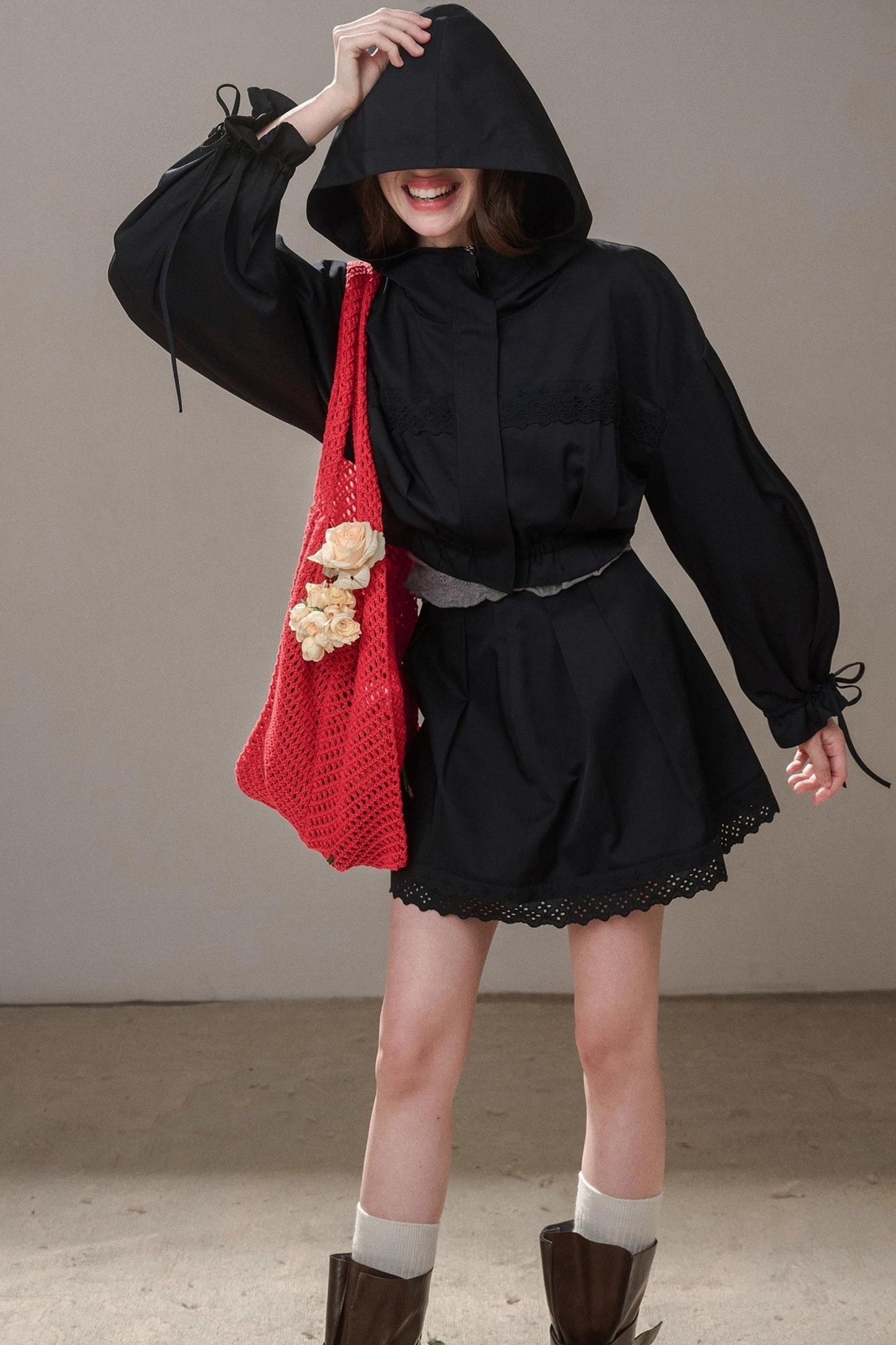 Cotton Trench Coat Set