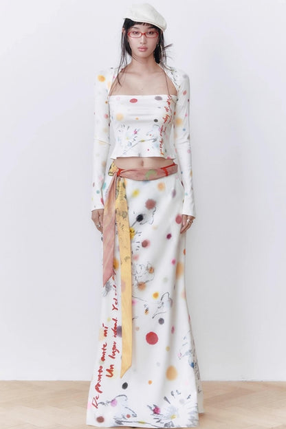 Blue Dot Long-Sleeved Shirt