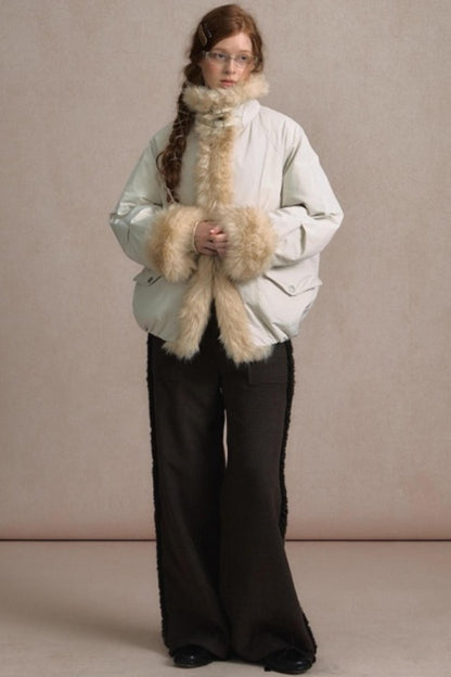 Lazy Drape Wide-Leg Pants