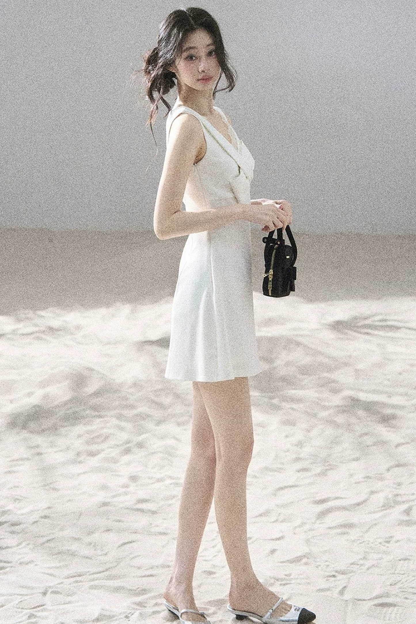Moonlight Lace V-Neck Dress Set-Up