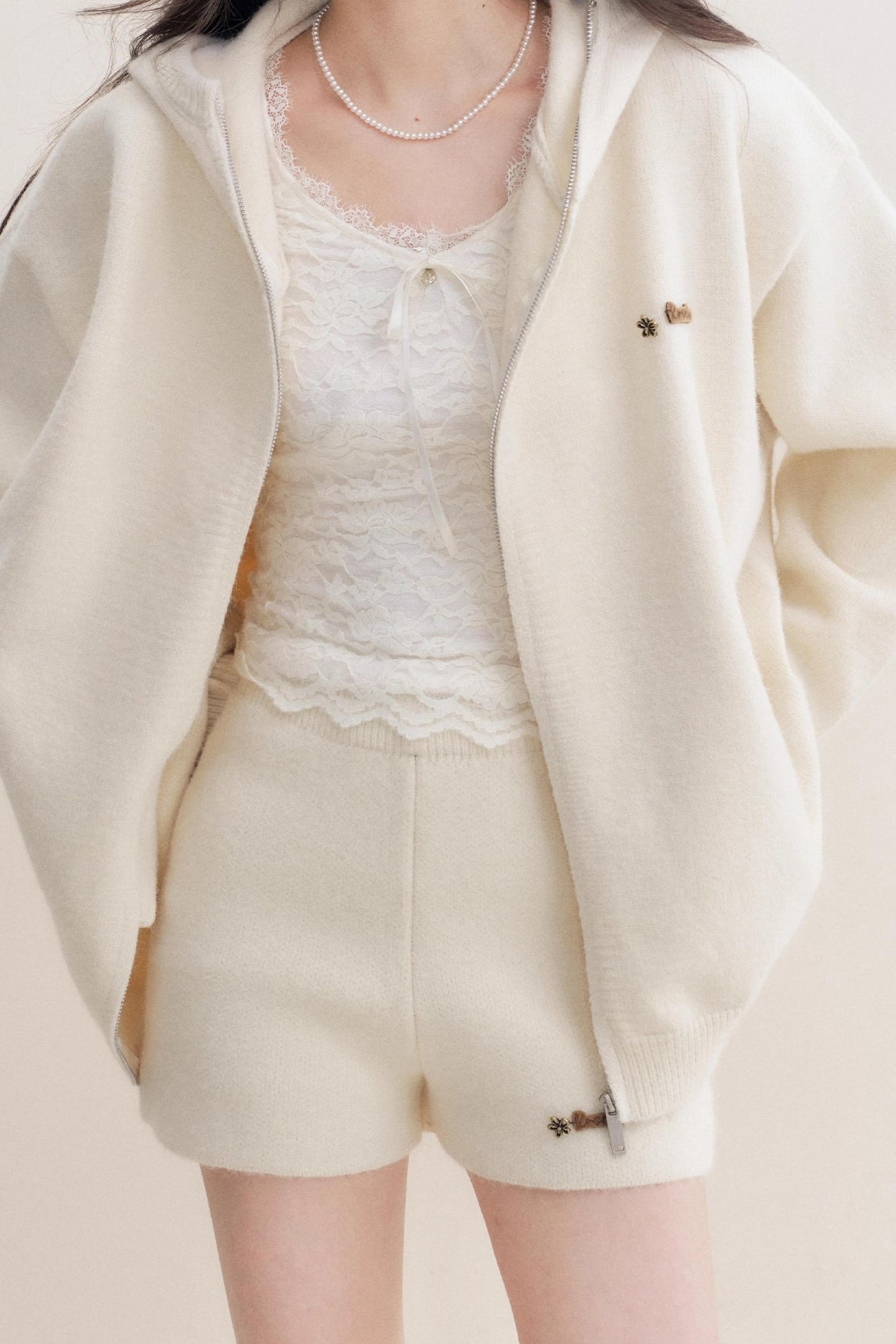 Romantic Fleece V-Neck Long Sleeve T-Shirt