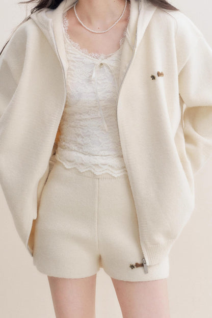 Romantic Fleece V-Neck Long Sleeve T-Shirt