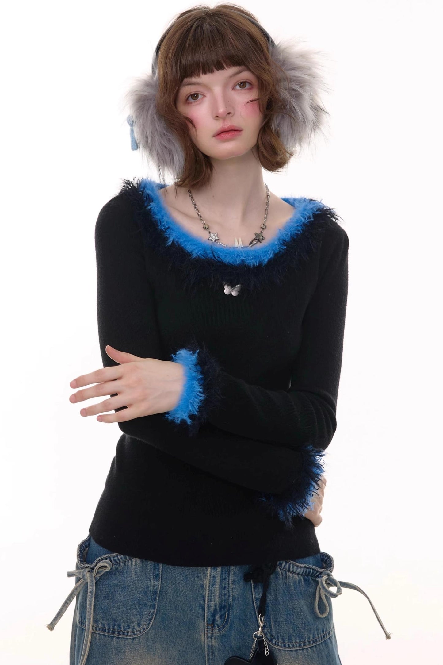 American Retro Knitted Sweater