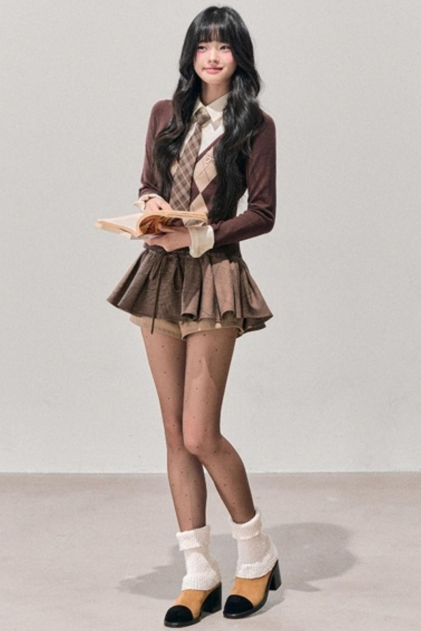 Plaid Annie Waltz Skirt