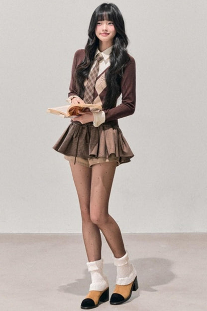 Plaid Annie Waltz Skirt