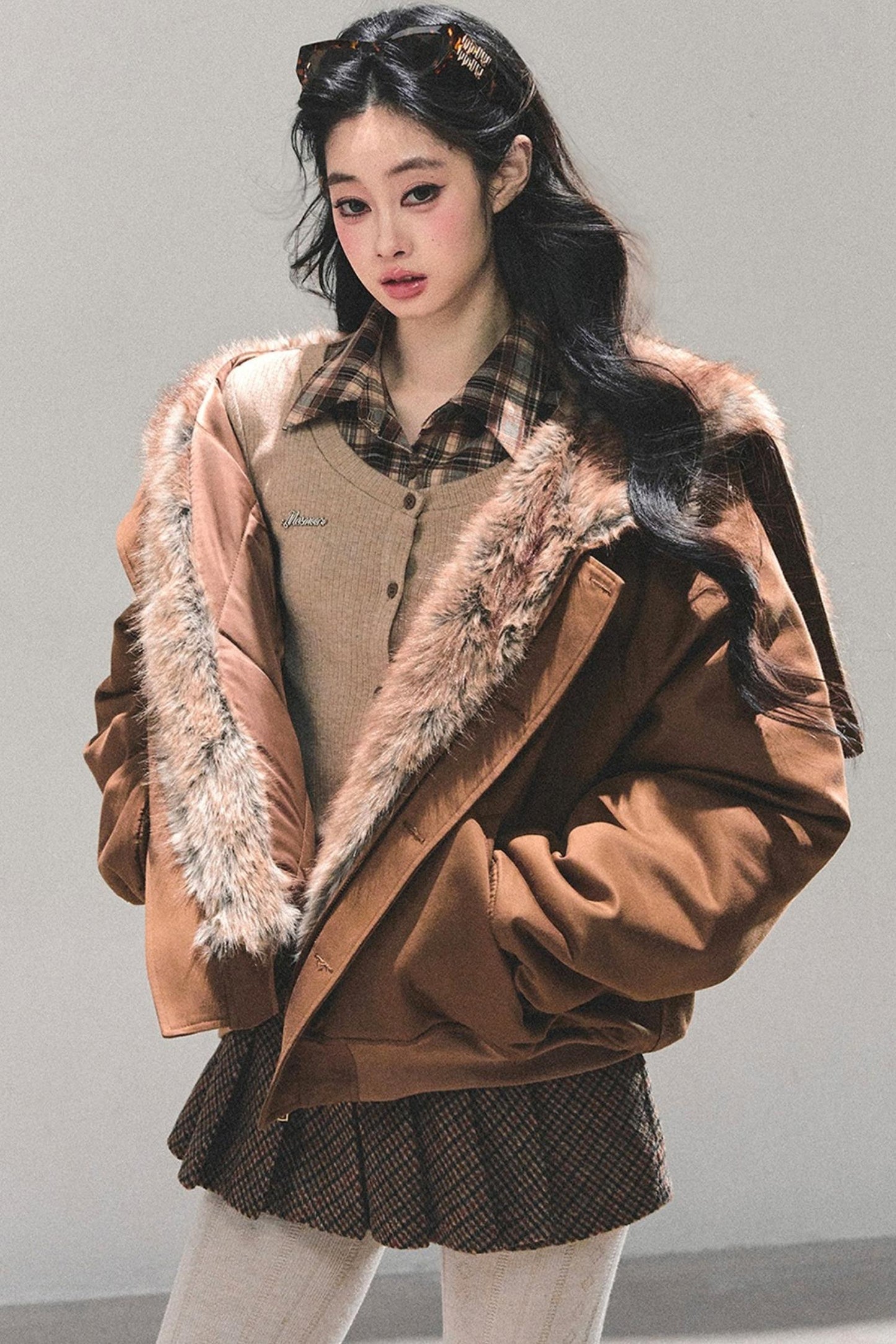 Hepburn-Style Quilted Winter Coat