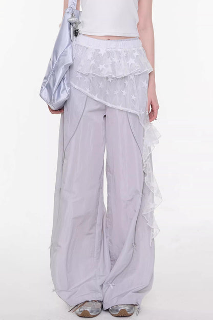 Star Lace Layered Skirt