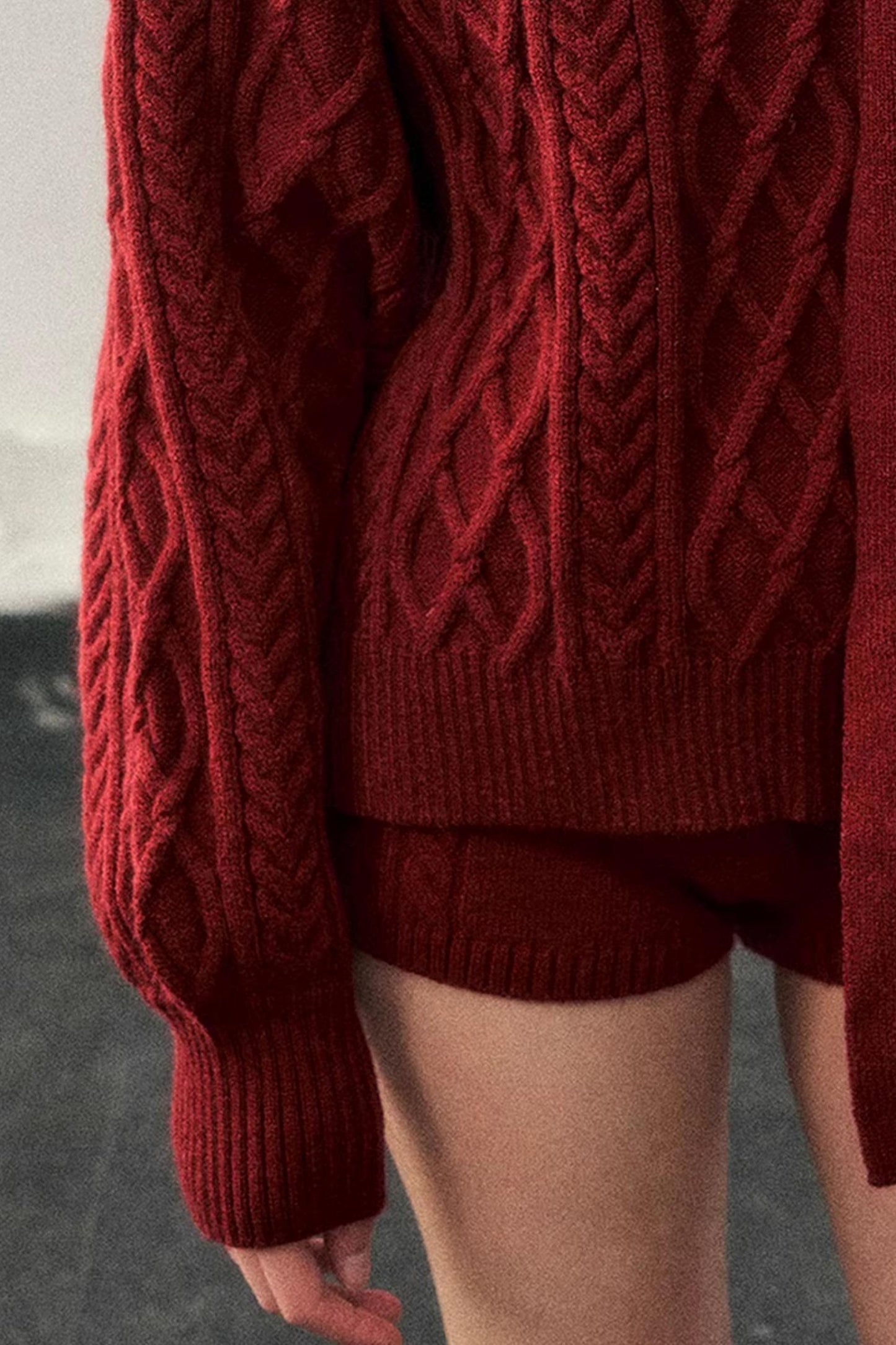 Zurich Knit Sweater Shorts Set-Up